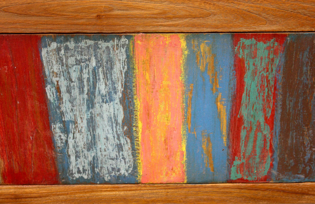 GARTENBANK Mette 3-Sitzer Terrassenbank - Hellbraun, Holz (150/95/62cm) - DELUKE