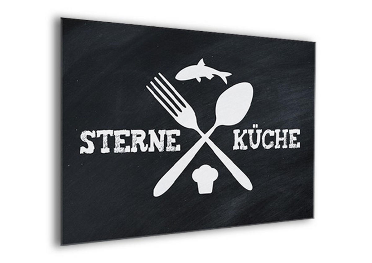 BILD 30x20 cm Spruch Küche Schwarz Weiß - Weiß, Holzwerkstoff (30/20/2cm) - artissimo
