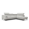 ECKSOFA FIERO 5-Sitzer, creme - Creme/Schwarz, Holzwerkstoff/Textil (290/228cm) - Courtois Laville