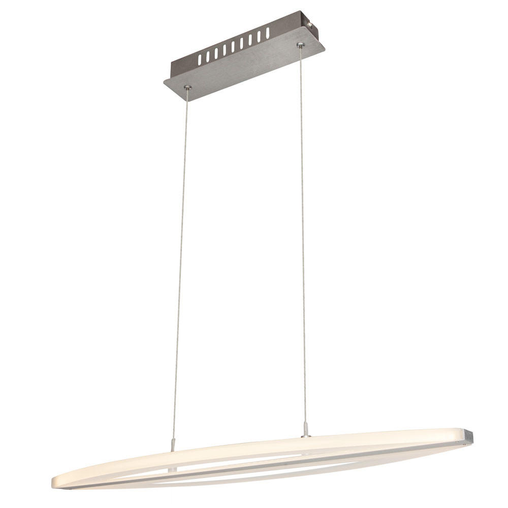 LED HÄNGELEUCHTE LIVINJA Silber - Silberfarben, Metall (60/10/120cm) - Globo Lighting