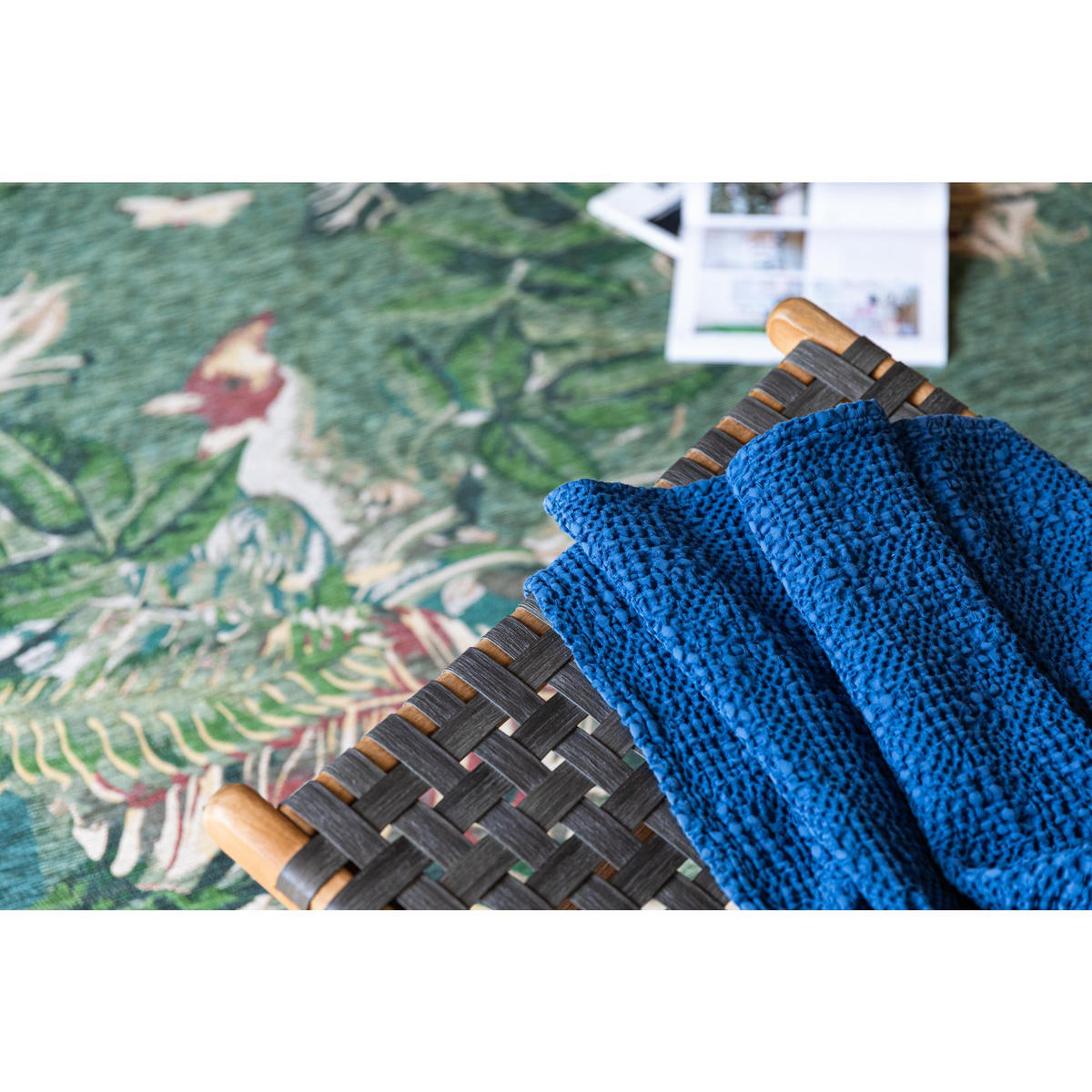 BETTÜBERWURF Tana touareg 180 x 260 cm - Dunkelblau, Textil (180/260cm) - Vivaraise