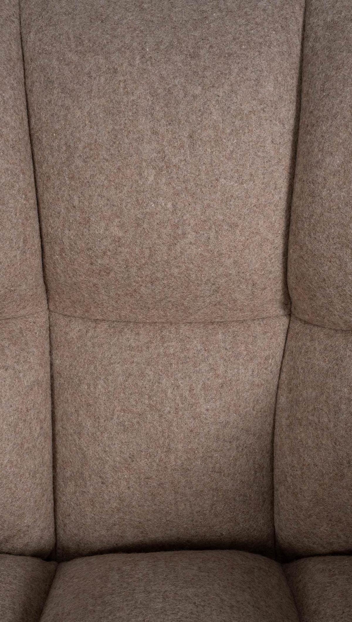 SESSEL Filz taupe - Taupe/Schwarz, Textil/Metall (64/75/48cm) - CLP