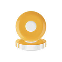 KOMBIUNTERTASSEN Liberty Pure Colors Mango Orange ø 16 cm 6er Set - Orange, Keramik (16.1cm) - Seltmann Weiden