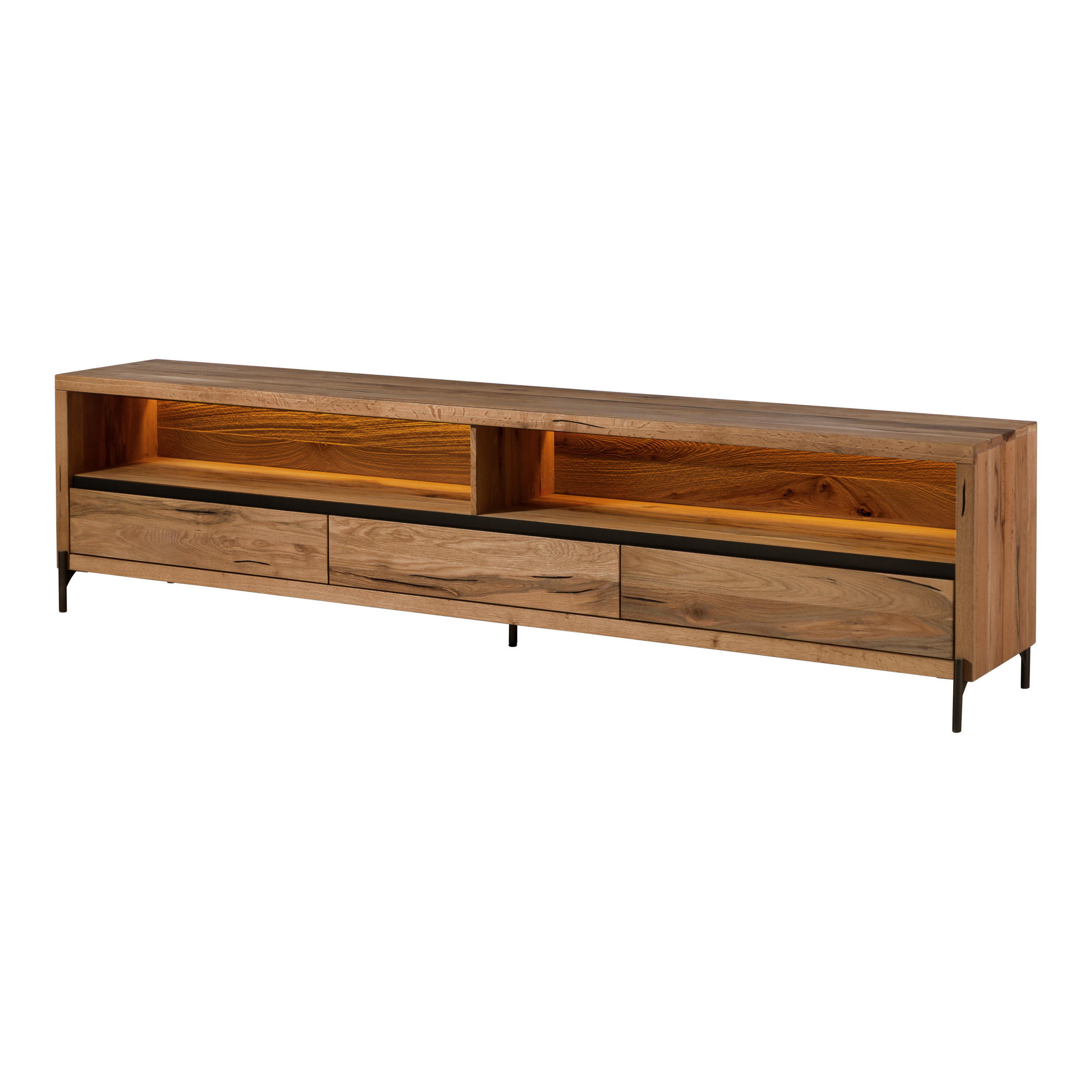 Massivmoebel24 Tv-Board Natur 242x60x47 cm