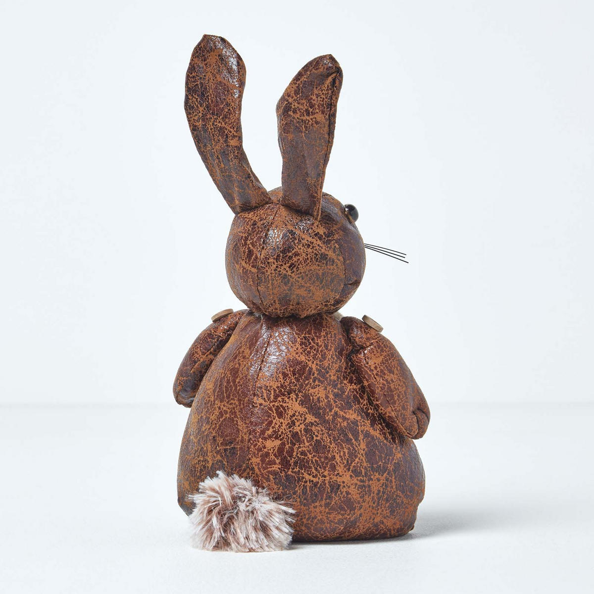 TÜRSTOPPER Hase - Braun, Kunststoff (17/17cm) - Homescapes