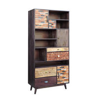 WOHNZIMMERREGAL Arvid Holz Mehrfarbig 183x80x40cm - Multicolor, Holz (80/183/40cm) - DELUKE