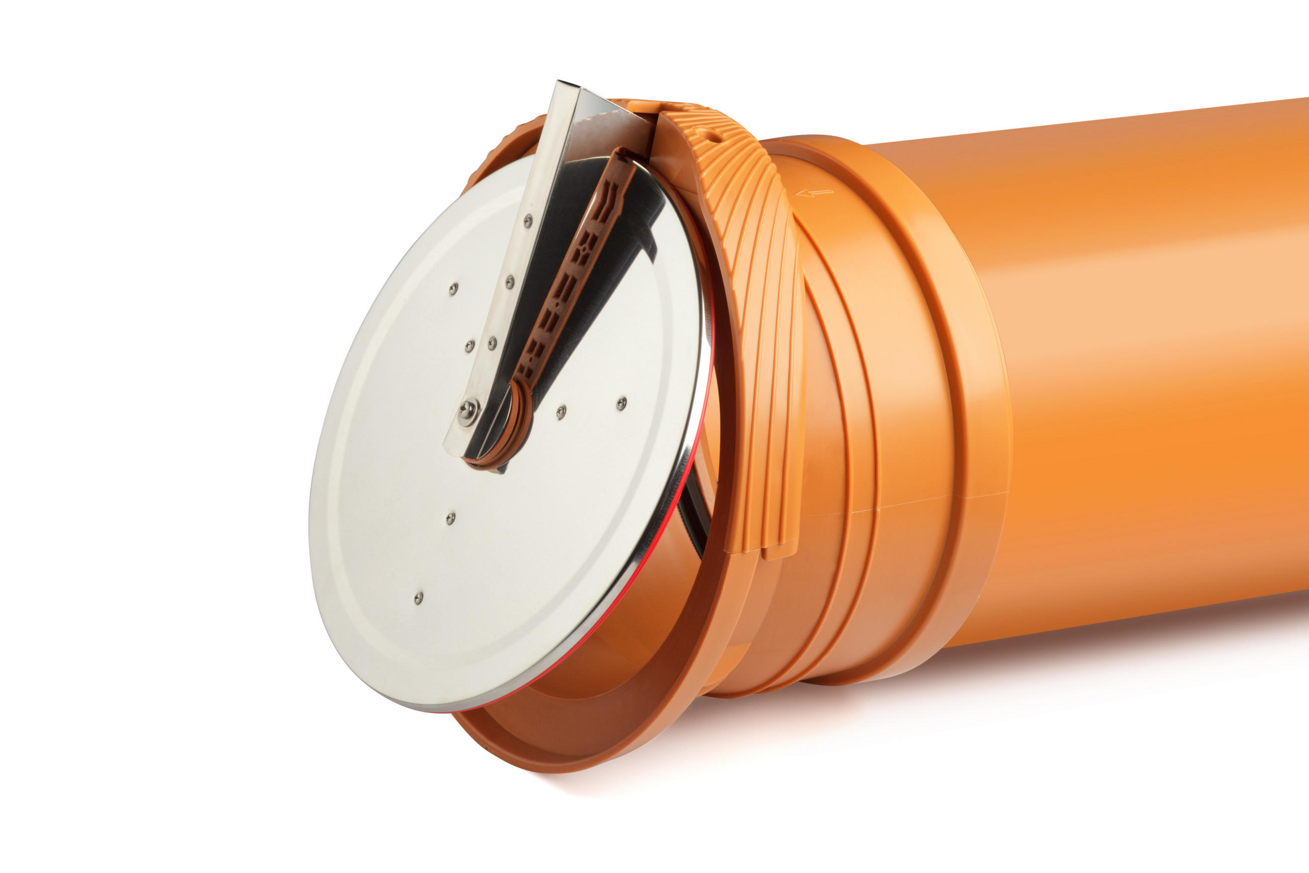 ROHRENDKLAPPE DN 315 orange für erdverlegte Rohre - Grau, Kunststoff (39.5/27.5/4cm) - Airfit