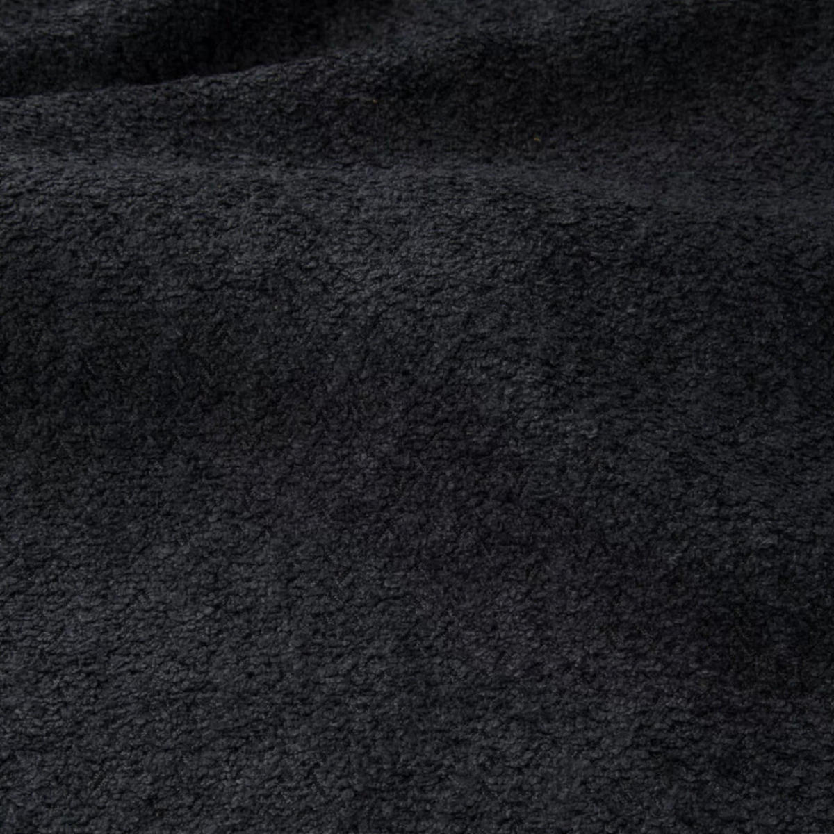 WOHNLANDSCHAFT Bouclé-Stoff Schwarz 366cm - Anthrazit, Textil (366/73/165cm) - Sia Home