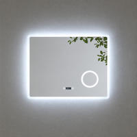 OGLINDA de baie cu LED-uri 80/60 cm - transparent, sticlă (80/60/3.5cm) - EMKE