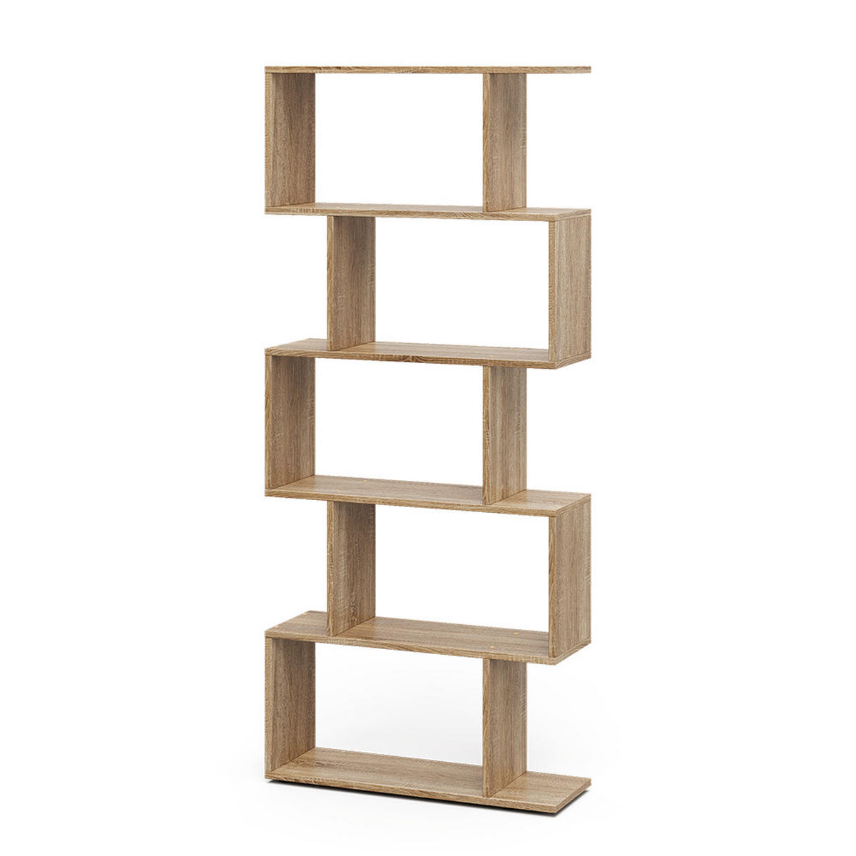 RAUMTEILER Levio Sonoma 70 x 164.1 cm 5 Fächer - Sonoma Eiche, Holzwerkstoff (70/164.1/23.8cm) - Vicco