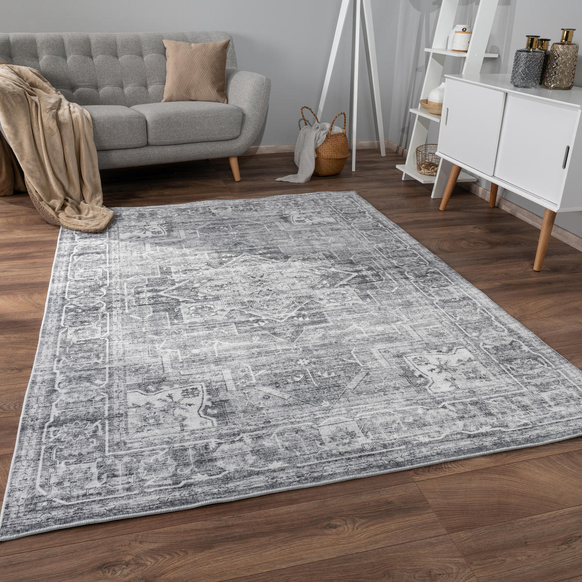 KURZFLORTEPPICH 80/150 cm Cambridge 461 - Grau, Textil (80/150cm) - Paco Home
