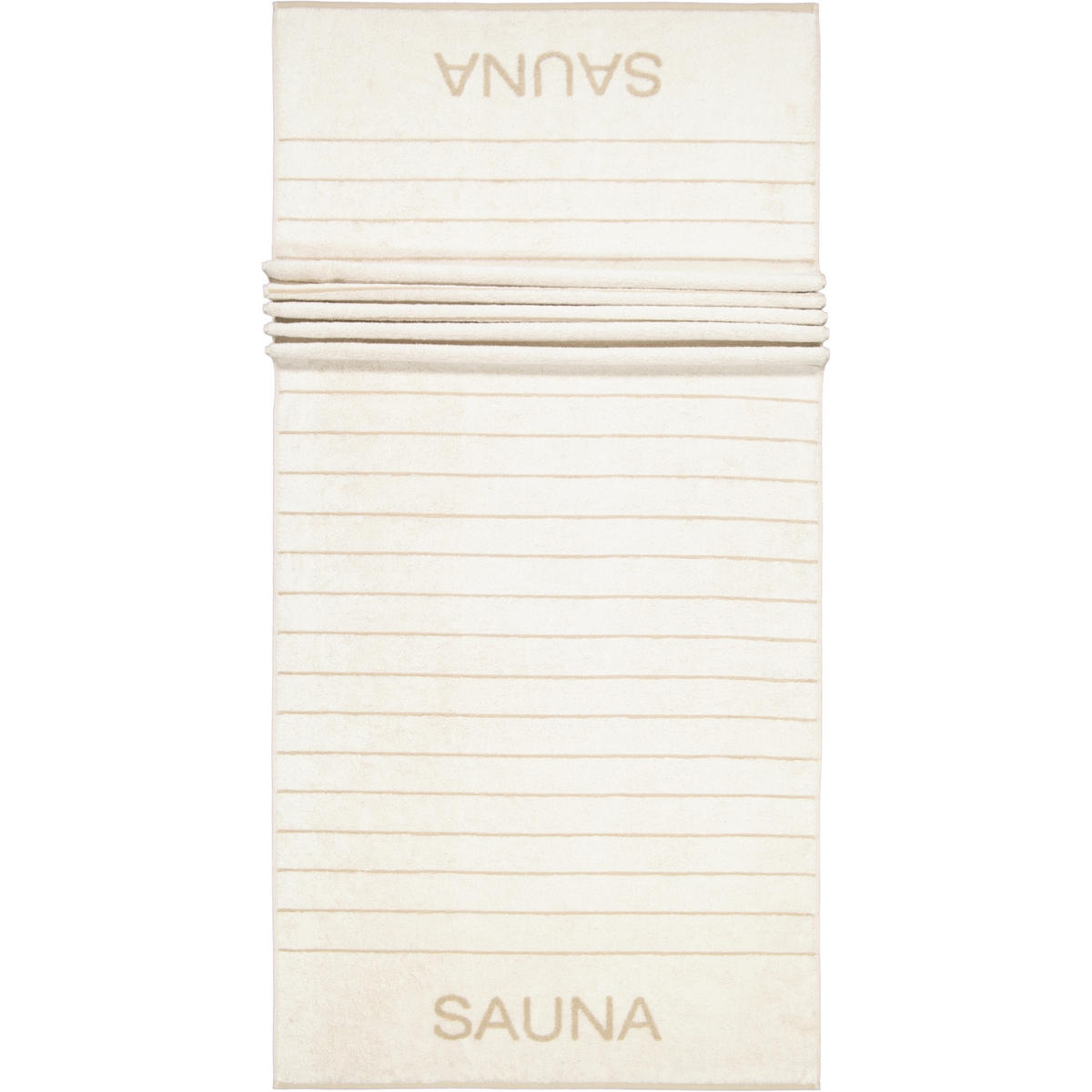 SAUNATÜCHER BALANCE DOUBLEFACE 6237 NATUR - 33 - Beige, Textil (80/200cm) - Cawoe