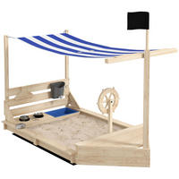 SANDKASTEN, Naturholz, Tannenholz - Naturfarben, Holz (180/103/144.5cm) - Outsunny