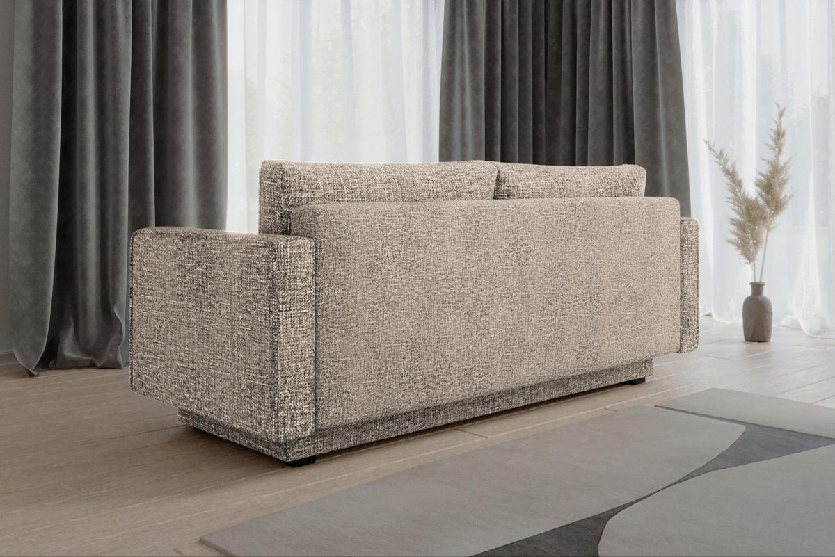 SCHLAFSOFA - Marbella - Hellbraun (IMO 15) - Braun, Holz (230/90/97cm) - Möblo