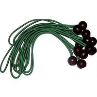 SCHNÜRE Kugelgummiband, 12er-Set, für Planen & Netze - Grün, Kunststoff (14/8/8cm) - Westfalia