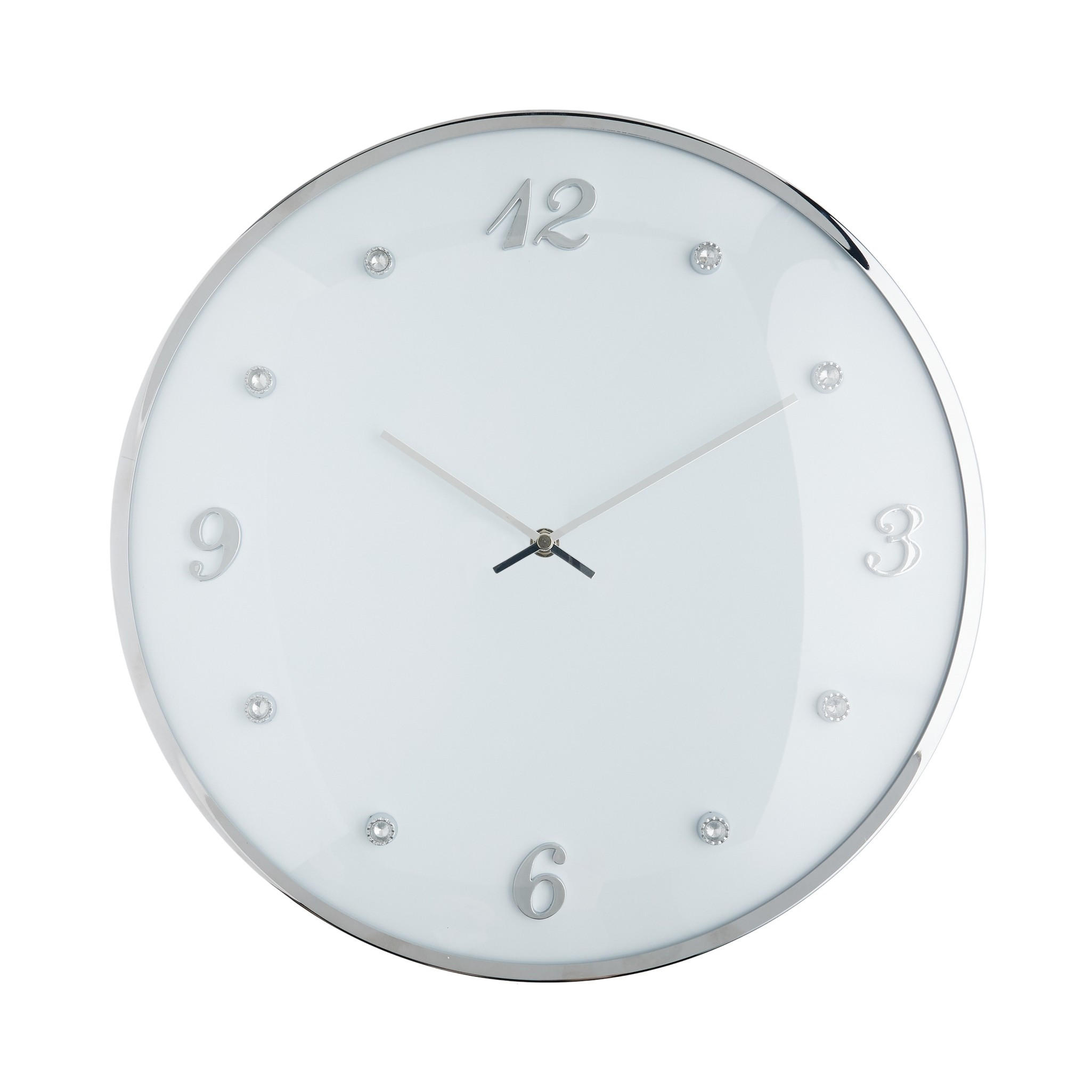 WANDUHR Diamondo - Weiß, Metall (41/3/41cm) - home&you