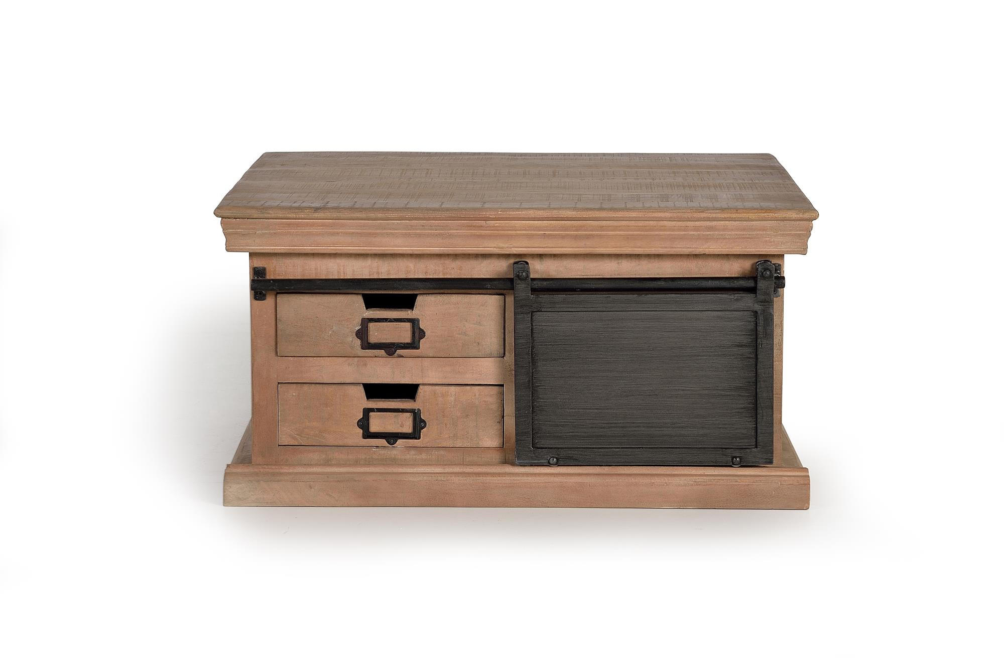 COUCHTISCH aus Mangoholz - Braun, Holz (90/90/45cm) - Giner y Colomer