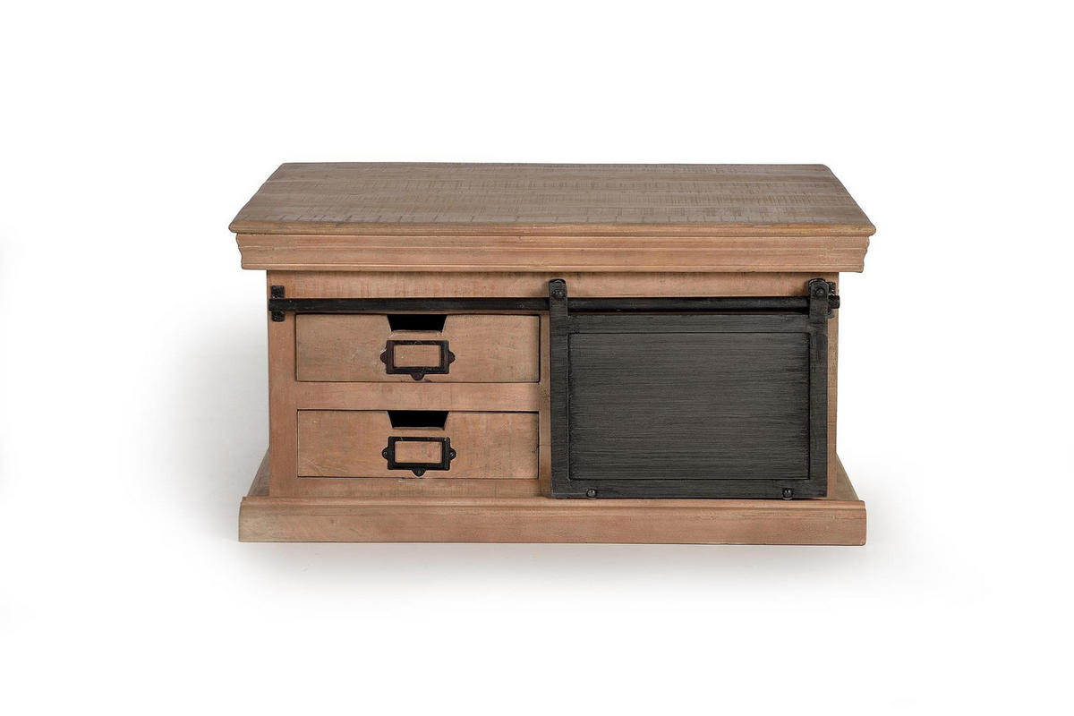 COUCHTISCH aus Mangoholz - Braun, Holz (90/90/45cm) - Giner y Colomer