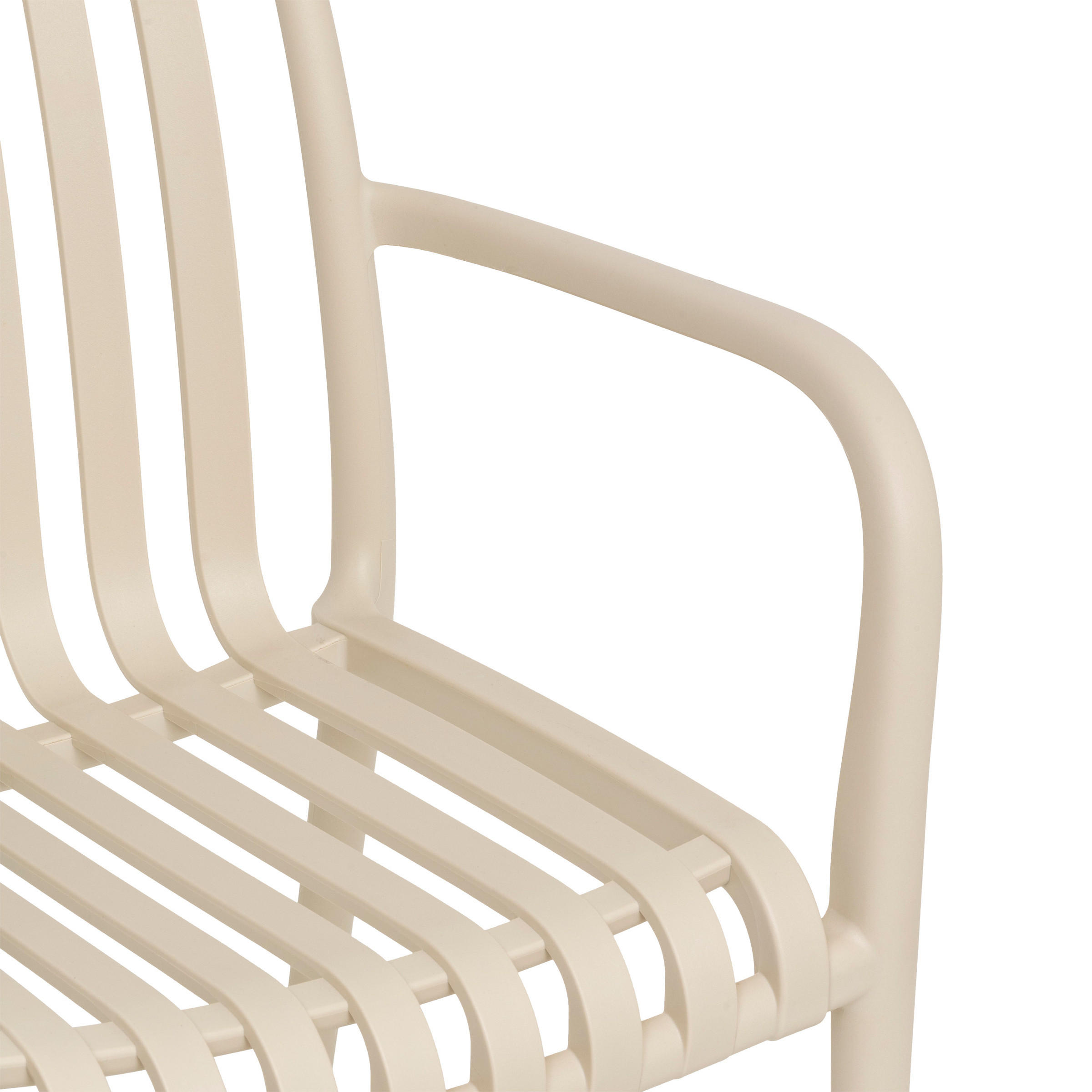 GARTENSTUHL Kunststoff 58/56/81 cm - Beige, Kunststoff (56/81/58cm)