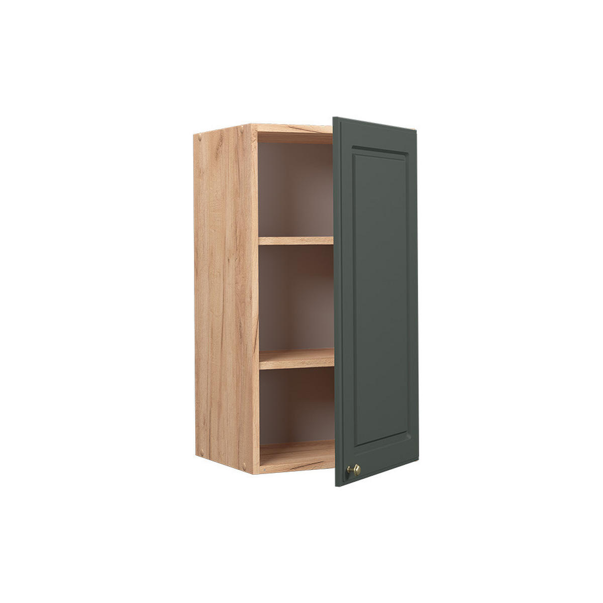 HÄNGESCHRANK Fame-Line Grün-Gold Landhaus 40 cm - Eiche Wotan/Grün, Holzwerkstoff (40/72/34.1cm) - Vicco