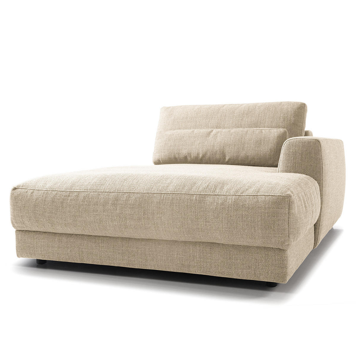 MODULLONGCHAIR - Beige, Textil (126/80/182cm) - home24