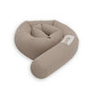NESTCHENSCHLANGE Cozy "Space Adventure Simply Taupe" 190 cm Bettschlange - Taupe/Hellbraun, Textil (15/190cm) - Sämann – make a difference.