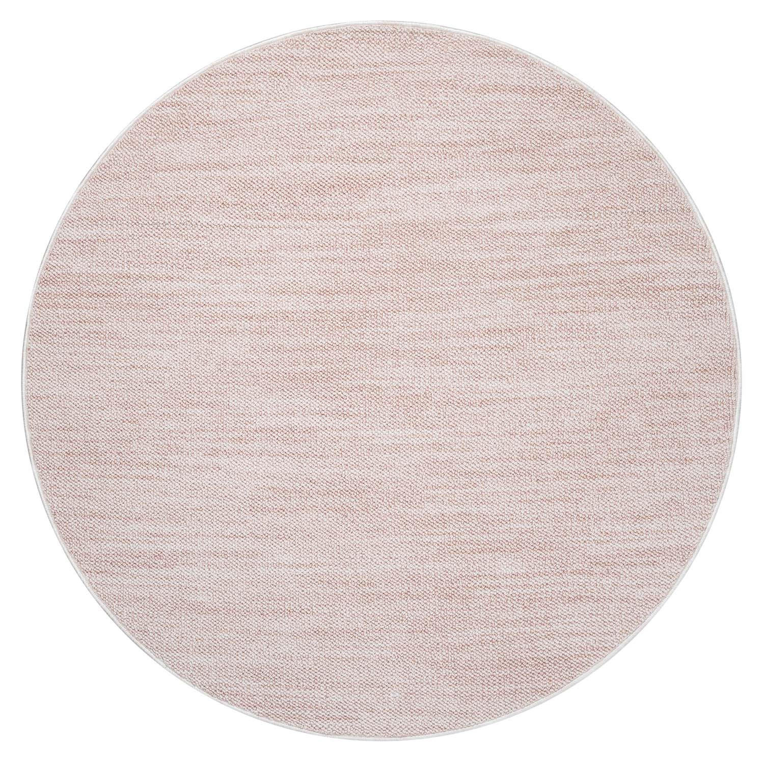 KURZFLOR-TEPPICH Clasico 0052 Rosa 200 cm Rund - Rosa, Textil (200/200cm) - carpet city