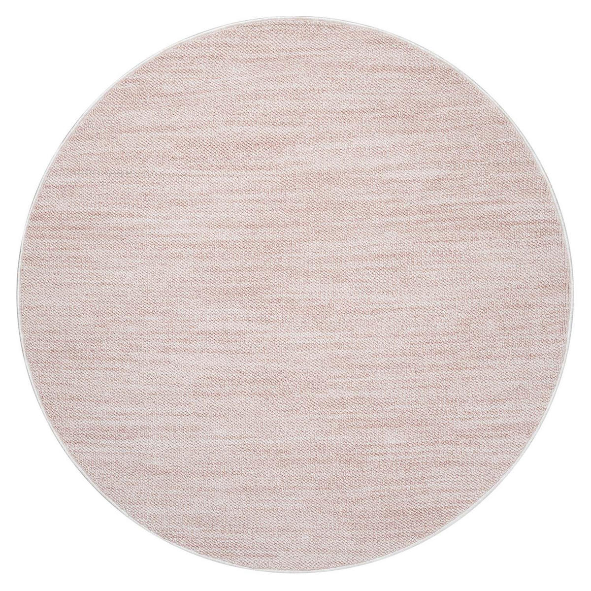 KURZFLOR-TEPPICH Clasico 0052 Rosa 200 cm Rund - Rosa, Textil (200/200cm) - carpet city