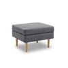GARTENLOUNGE-HOCKER Braelyn 70x46x60 mit Outdoorbezug in anthrazit - Anthrazit, Kunststoff (70/46/60cm) - 58aufmkessel