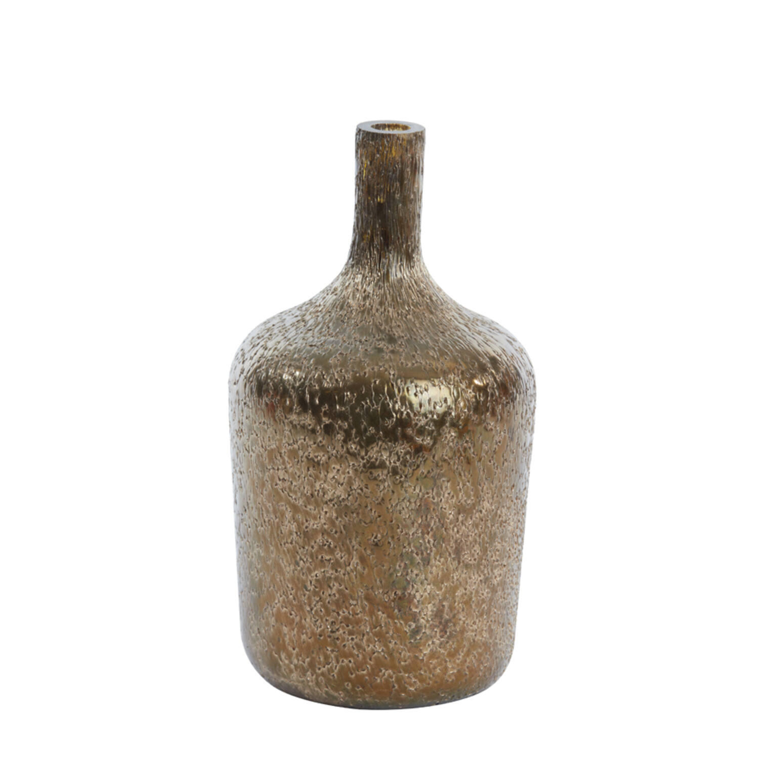 VASE MOLUSI Ø16x29 cm, Glas, Gold - Goldfarben, Glas (16/29cm) - Light & Living