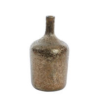VASE MOLUSI Ø16x29 cm, Glas, Gold - Goldfarben, Glas (16/29cm) - Light & Living