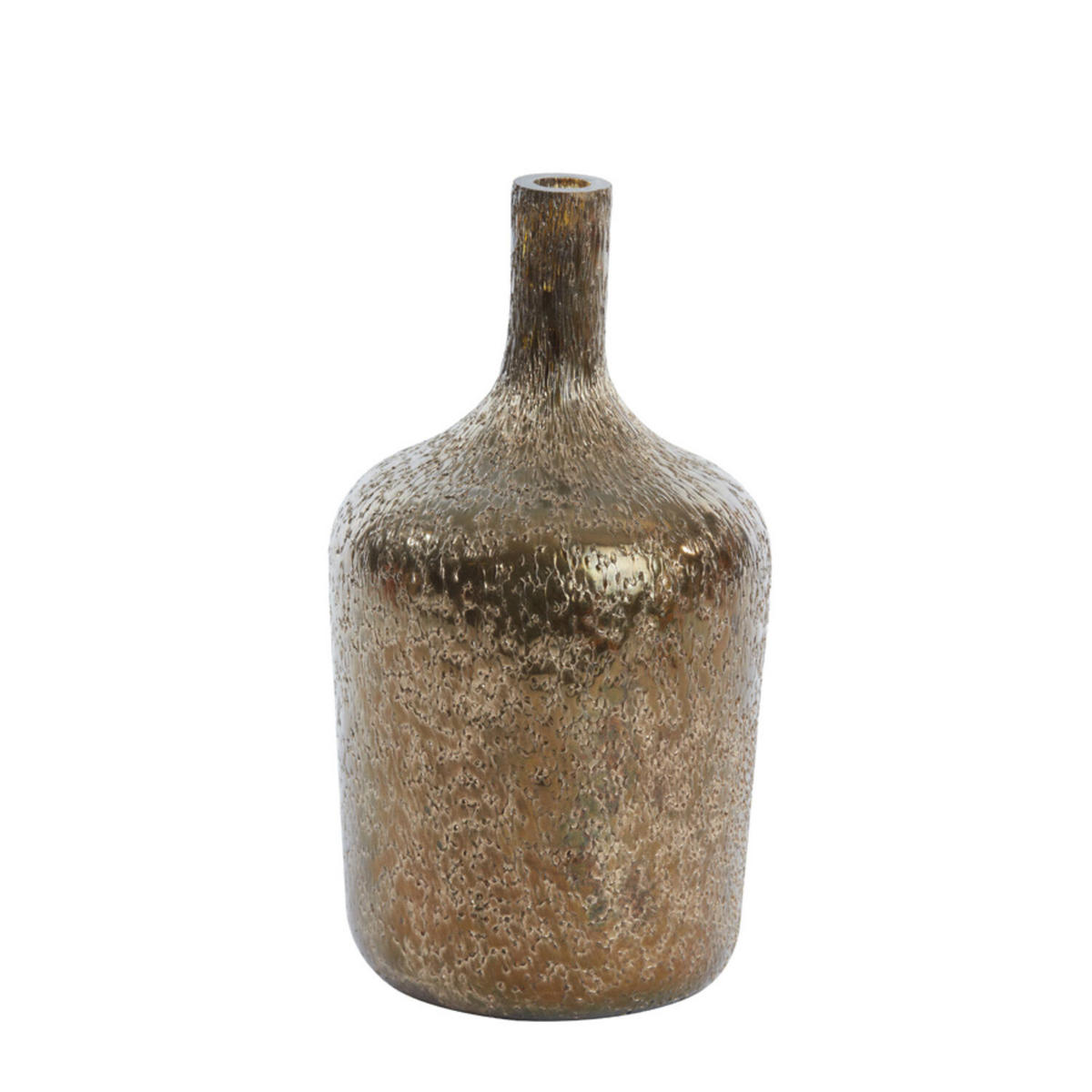 VASE MOLUSI Ø16x29 cm, Glas, Gold - Goldfarben, Glas (16/29cm) - Light & Living