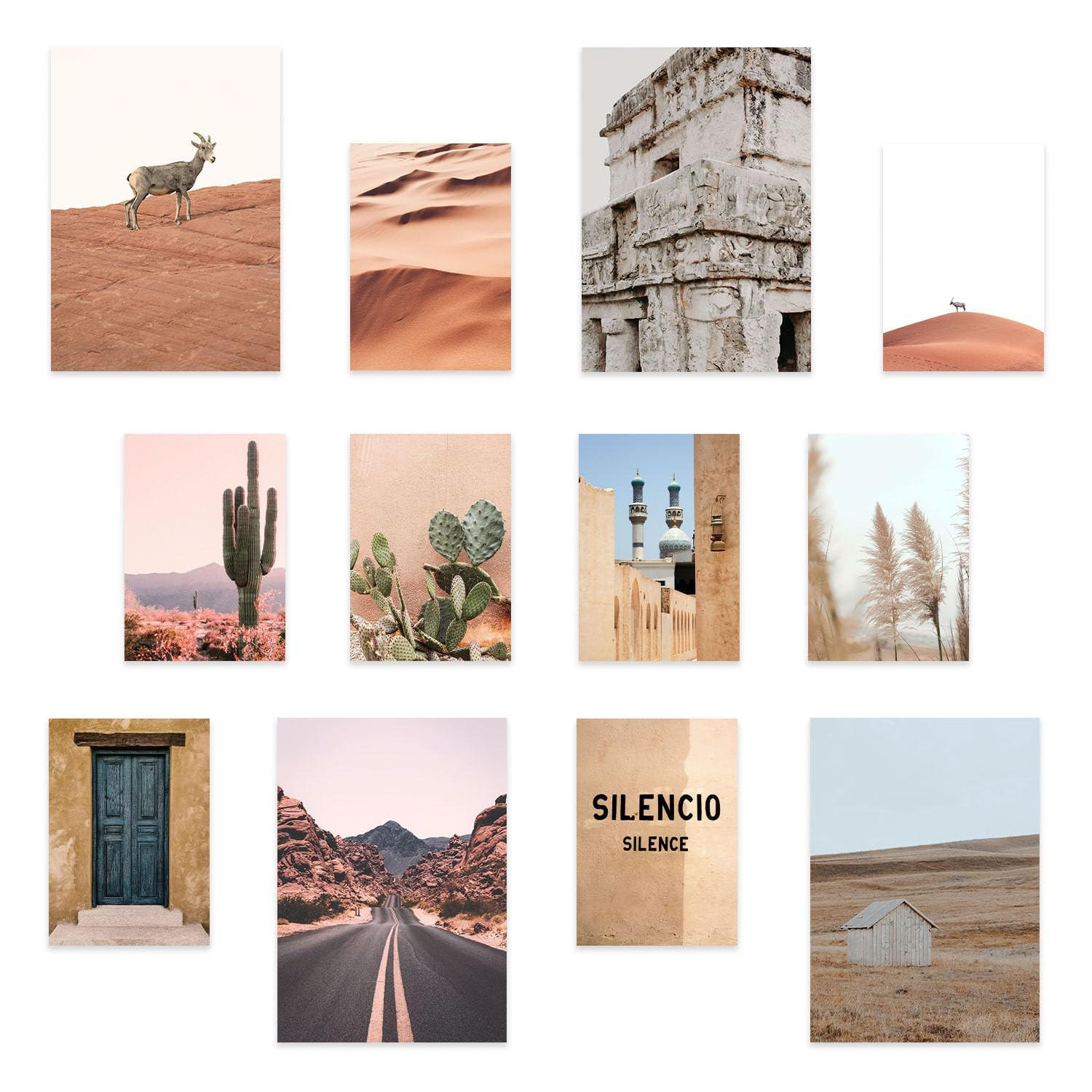 POSTER Set Mit 12 Dünenfotografie-Drucke A3 Rahmenlos - Klar, Papier (29.7/5/42cm) - Nacnic