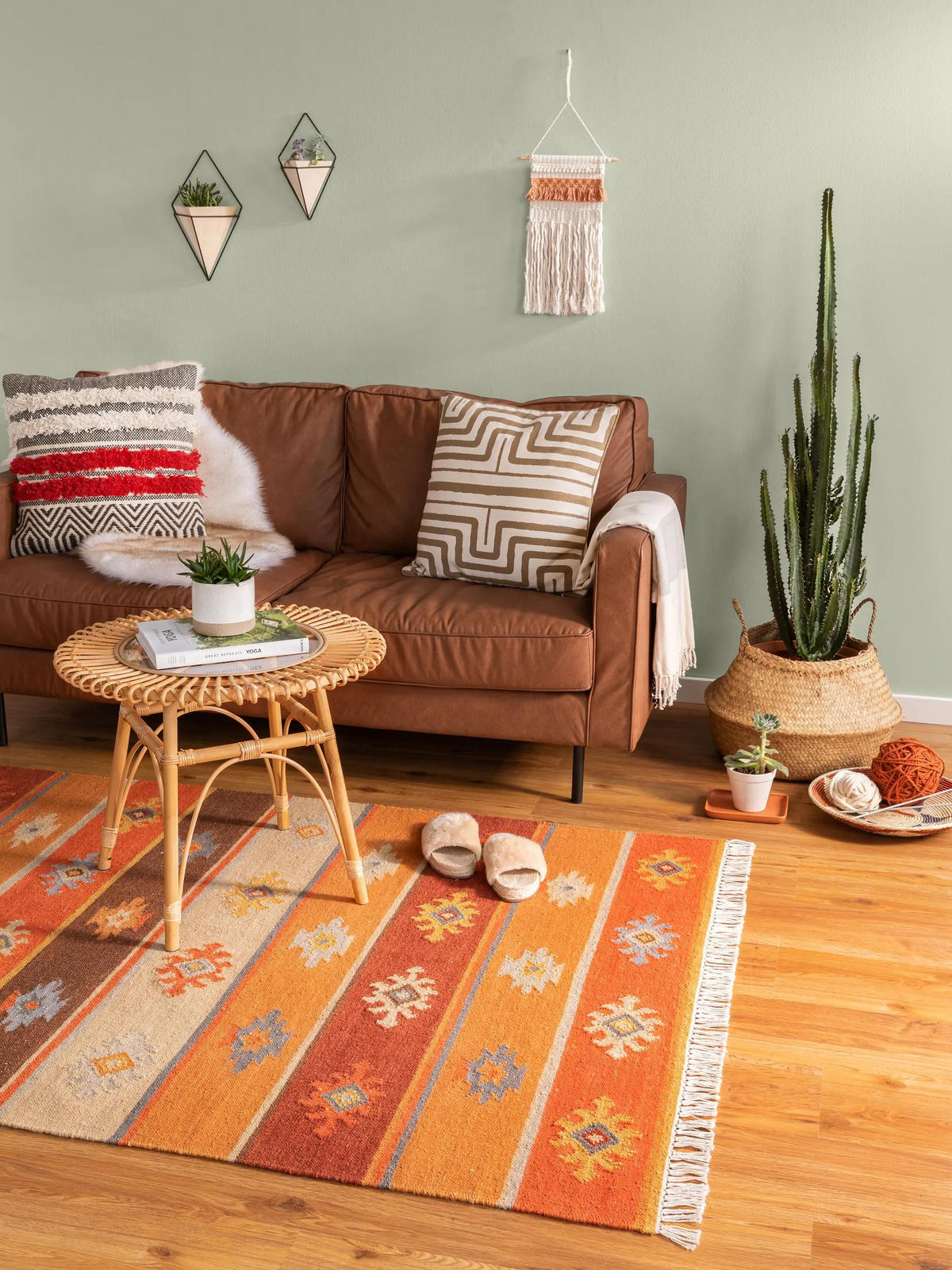 ROČNO tkani kilim Zohra večbarvna 120x170 cm - večbarvno, umetna masa/tekstil (120/170cm) - benuta Pure