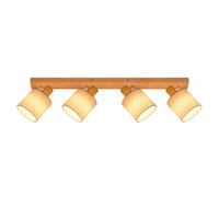 DECKENSTRAHLER Targaryen 68/16/13cm - Eukalyptusholzfarben, Holz (68/16/13cm) - ZMH