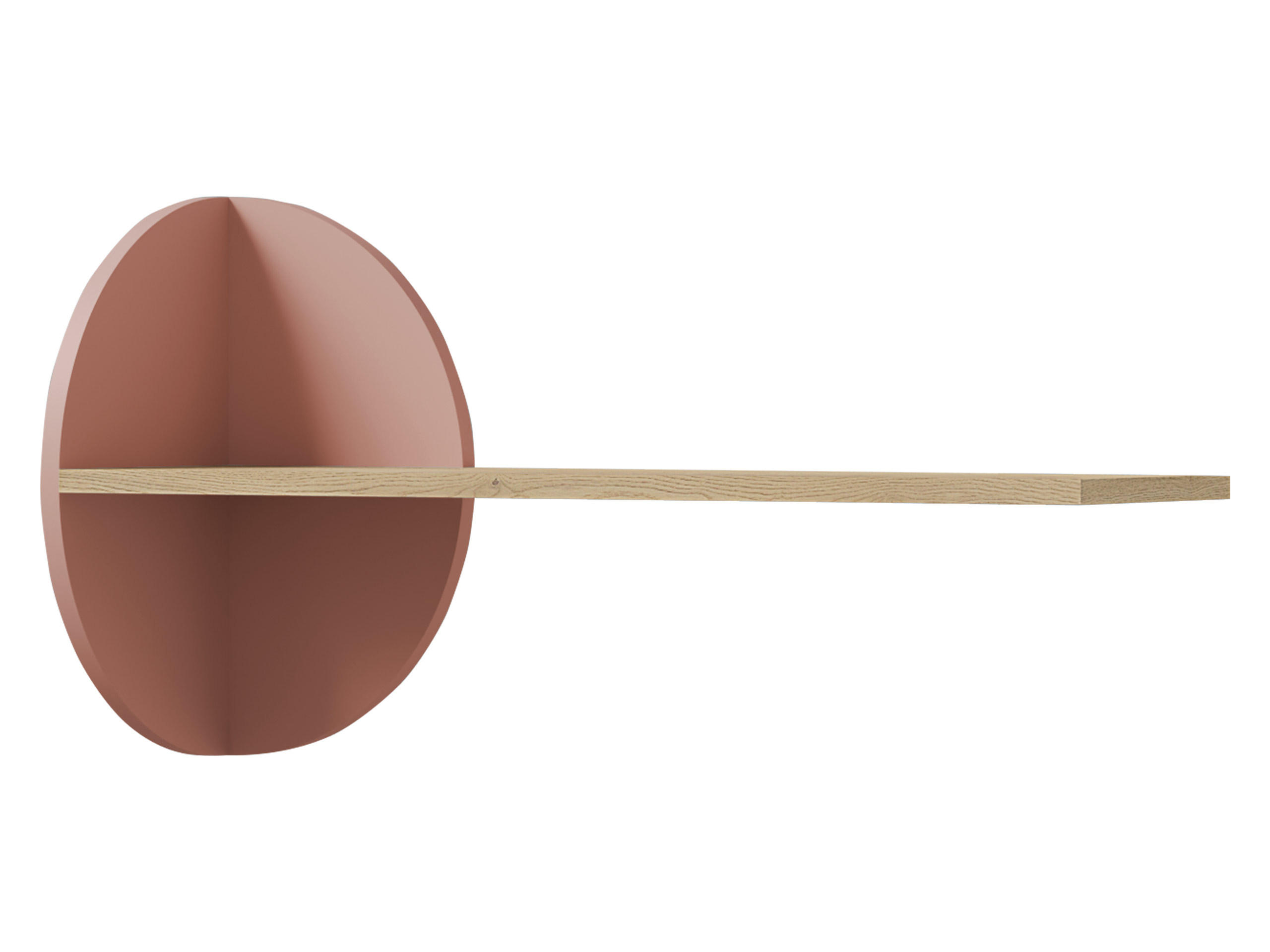 KINDER-WANDREGAL Lexi 17 - Eichefarben/Rosa, Holzwerkstoff (82/45/25cm) - MIRJAN24