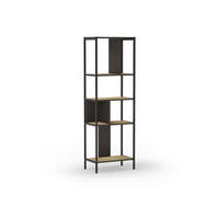 BÜCHERREGAL Alabama Schwarz 58/35/175 cm - Schwarz, Holz (35/175/58cm) - Calicosy