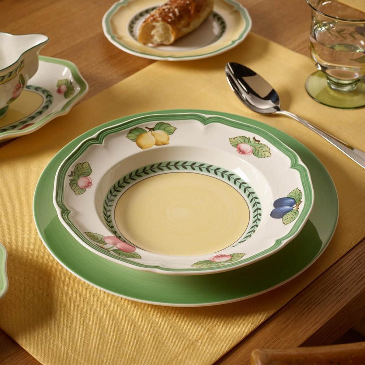SUPPENTELLER French Garden Fleurence bunt ø 22,8 cm - Multicolor, Keramik (22.8cm) - Villeroy & Boch