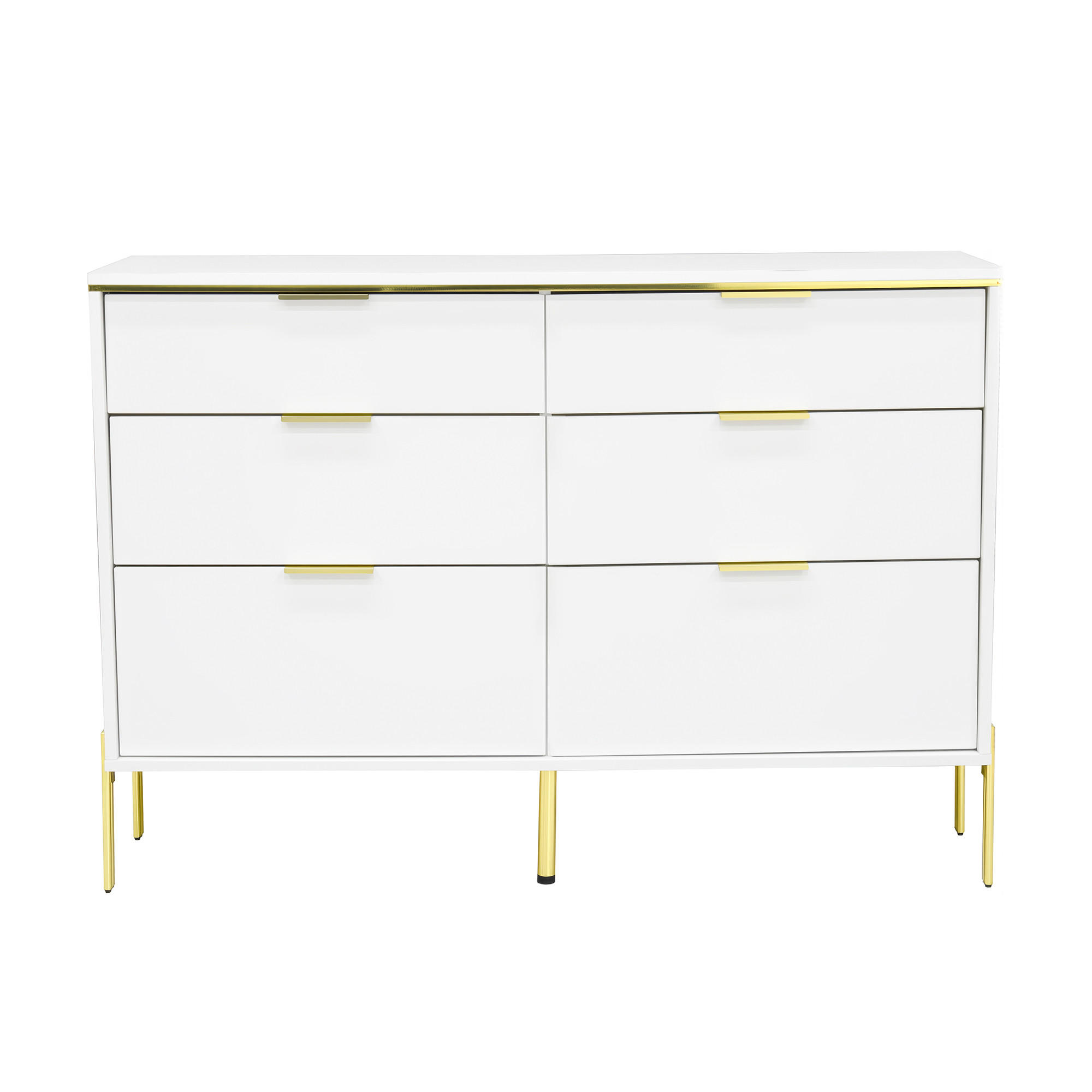 SIDEBOARD Weiß 120/40/85,5 cm - Weiß, Holzwerkstoff (120/85.5/40cm) - PANGIVO