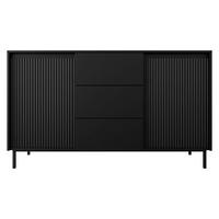SIDEBOARD Ozmi 2D3SZ - Schwarz, Holzwerkstoff/Metall (153/90/50cm) - MIRJAN24
