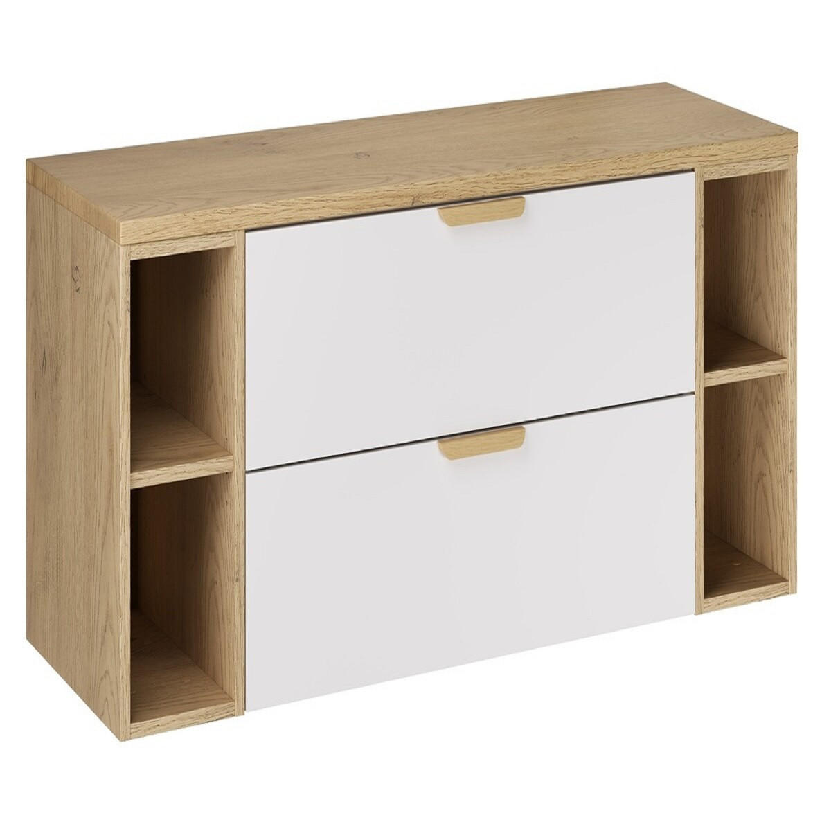 Milaros Markt Waschbeckenunterschrank Weiß 120x50x46 cm