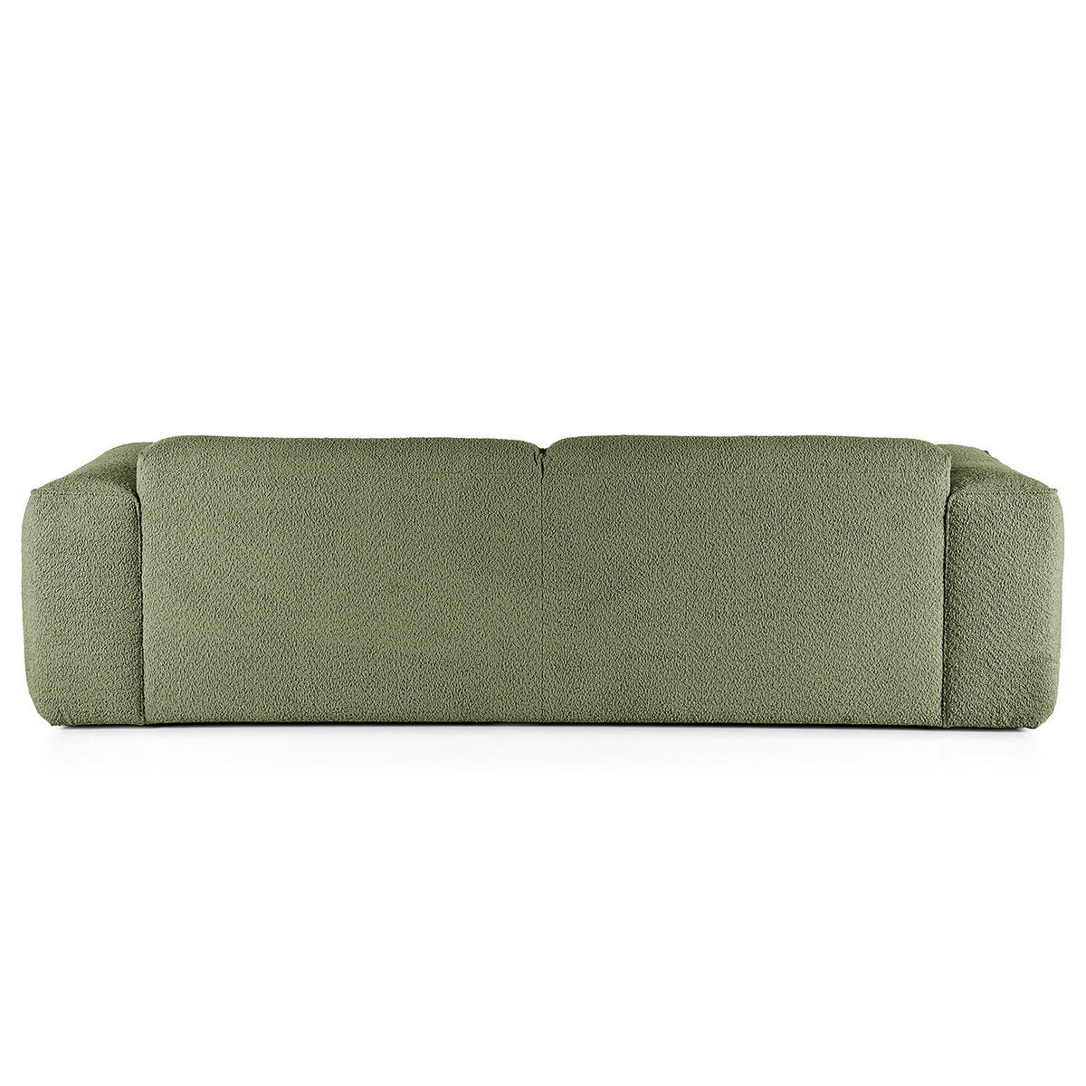 3-SITZER SOFA - Schwarz/Grün, Kunststoff/Textil (251/71/102cm) - home24