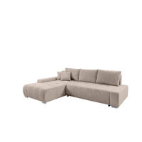 ECKSOFA Vogar In Poso - Beige, Holzwerkstoff/Textil (265/185cm) - Fun Möbel