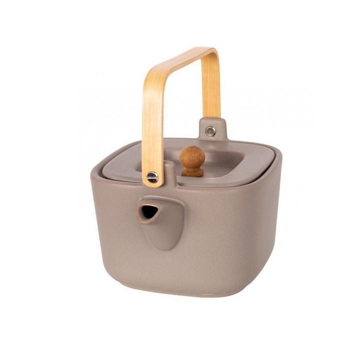 TEEKANNE Beige 20/15/12 cm 73973 - Beige, Holz (1L) - Husla 