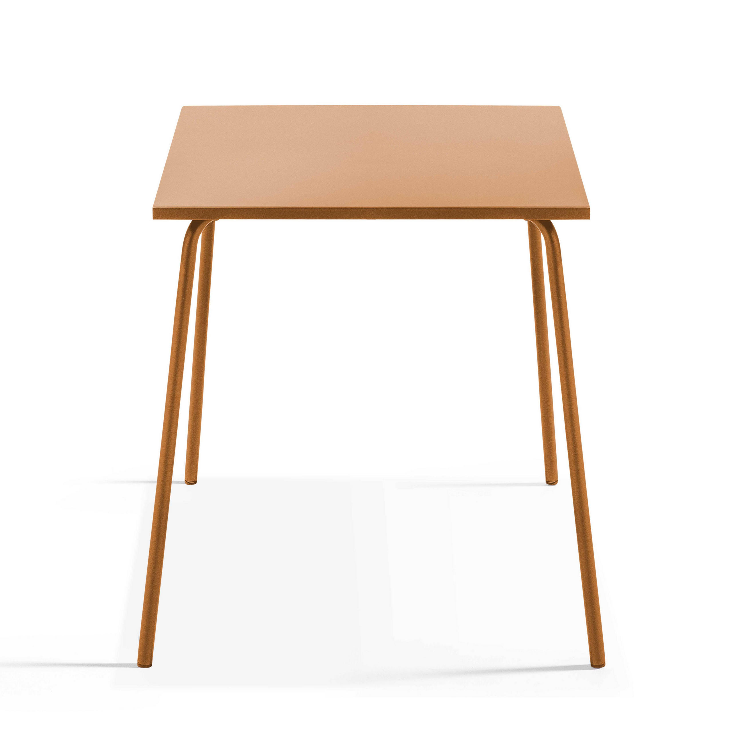 GARTENTISCH, Karamell - Braun, Metall (70/70/72cm) - Oviala