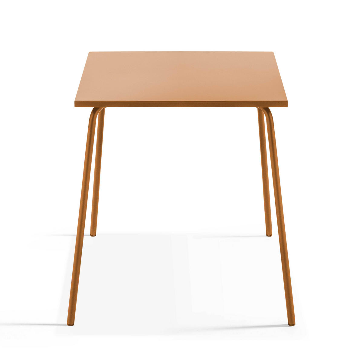 GARTENTISCH, Karamell - Braun, Metall (70/70/72cm) - Oviala