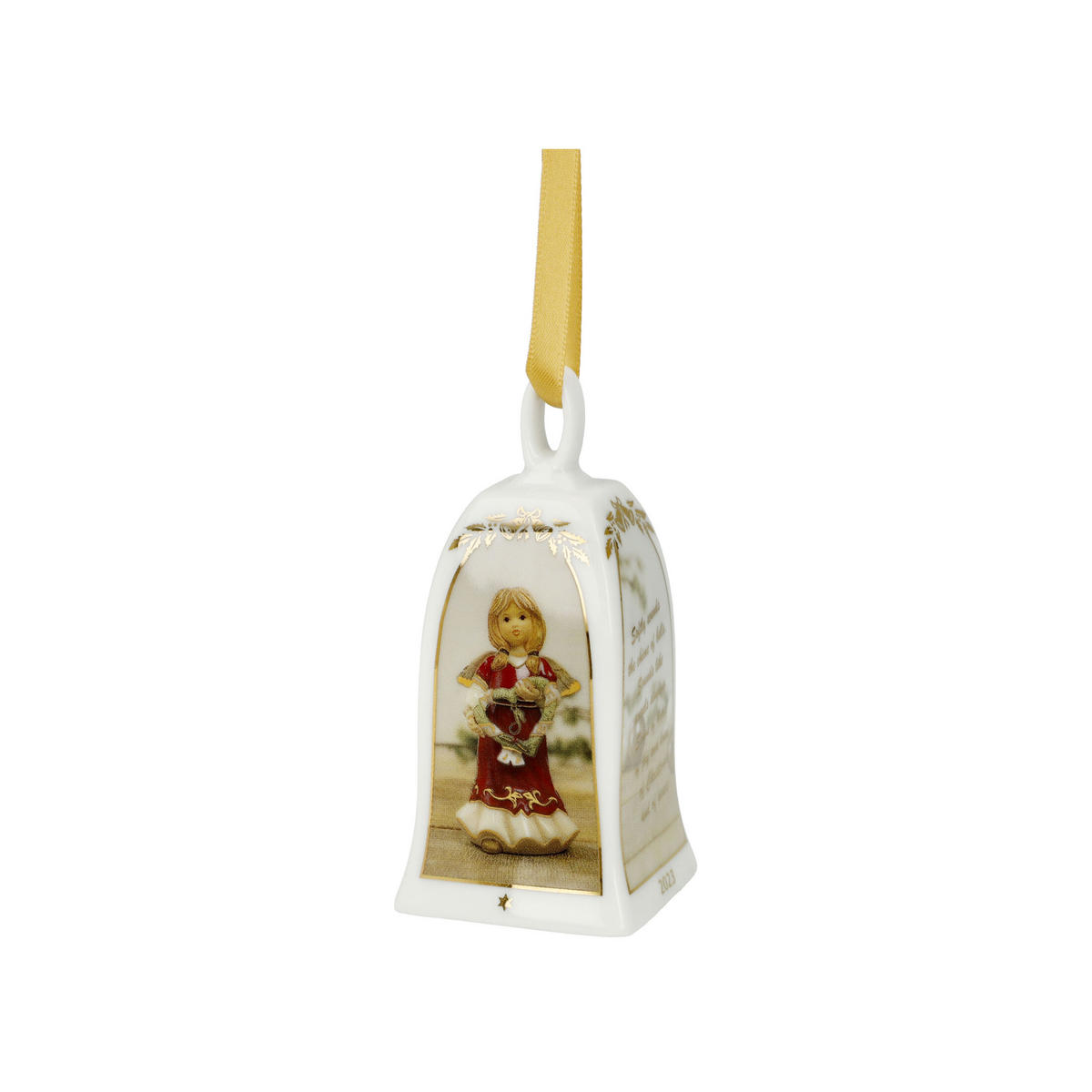 JAHRESGLOCKE 2023, Christbaumschmuck, Porzellan, 7 cm - Multicolor, Keramik (7/7/7cm) - Goebel