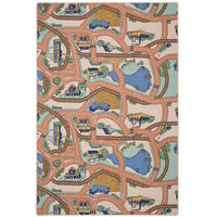 KINDER SPIEL STRASSENTEPPICH - Mintgrün, Textil (200/200cm) - Snapstyle