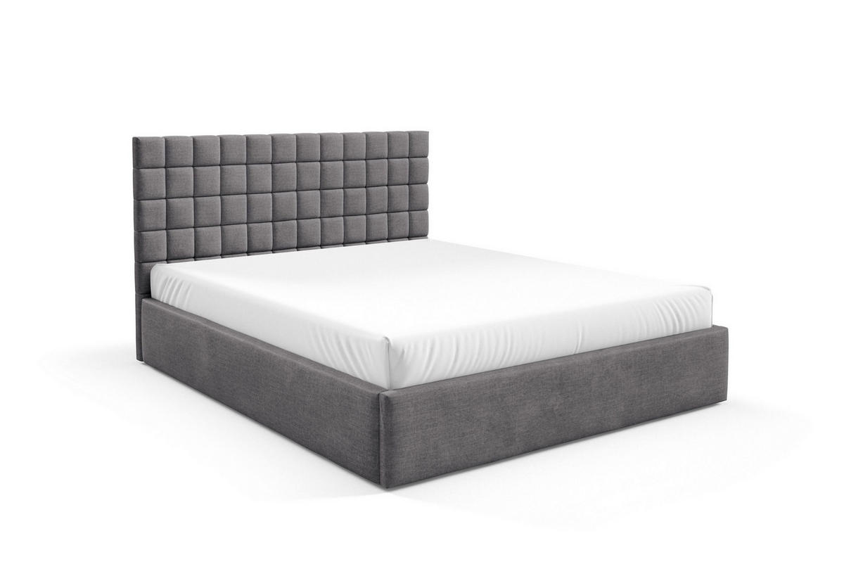 POLSTERBETT BEZA III - Dunkelgrau - Dunkelgrau, Holz/Textil (140/200cm) - AN-Moebel 4u