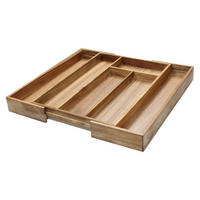 BESTECKEINSATZ Kristian aus Akazie vollmassiv - Naturfarben, Holz (42/5/50cm) - Zandiara